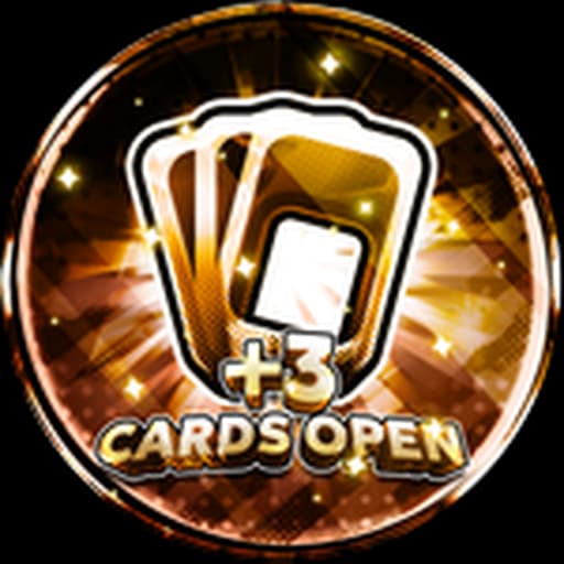 +3 CARDS OPEN